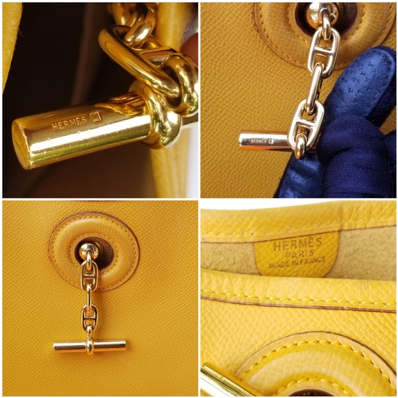 HERMES Courchevel Vespa PM Soleil Jaune - Picture 15 of 16